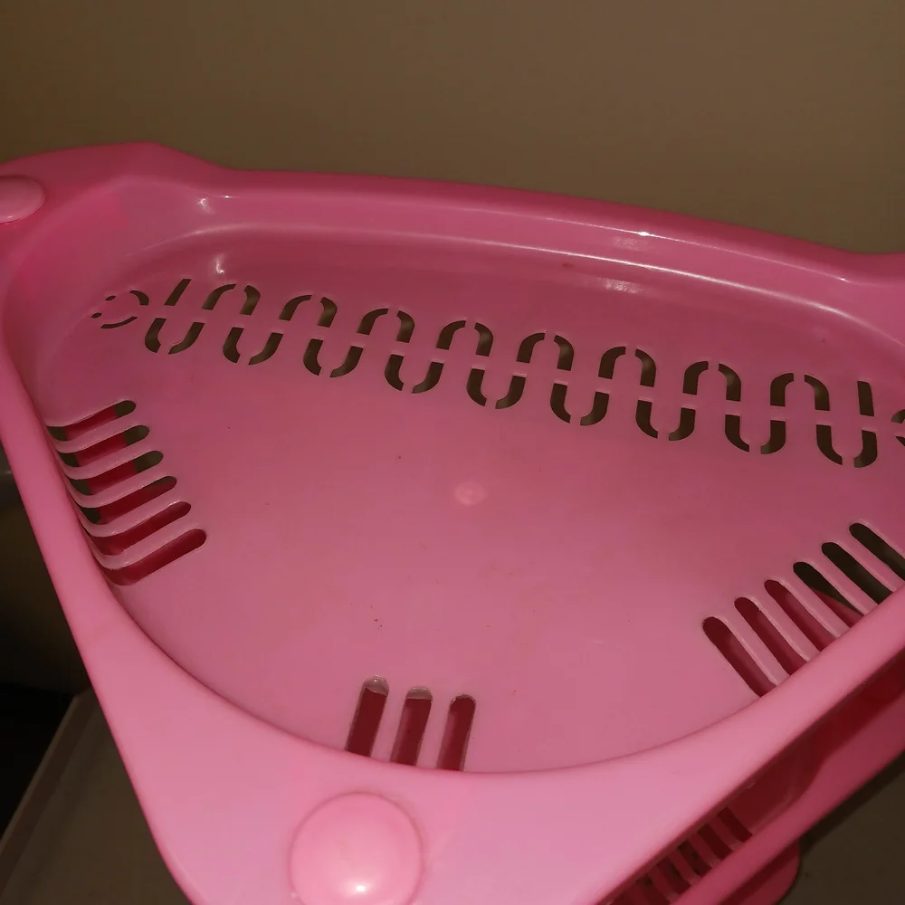 Pink Corner Shelf Organizer